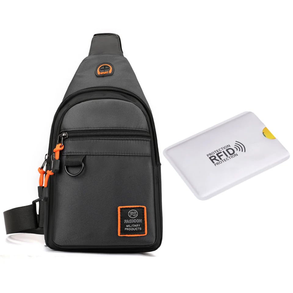 Waterproof Multi-pocket Crossbody Sling Bag