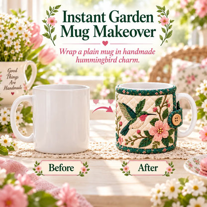 🌸Garden Quilted Mug Cozy DIY Kit