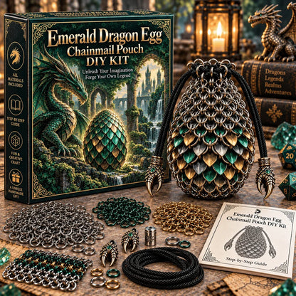 🔥Last Day 49% OFF - 🐉 Dragon Egg Chainmail Pouch DIY Kit