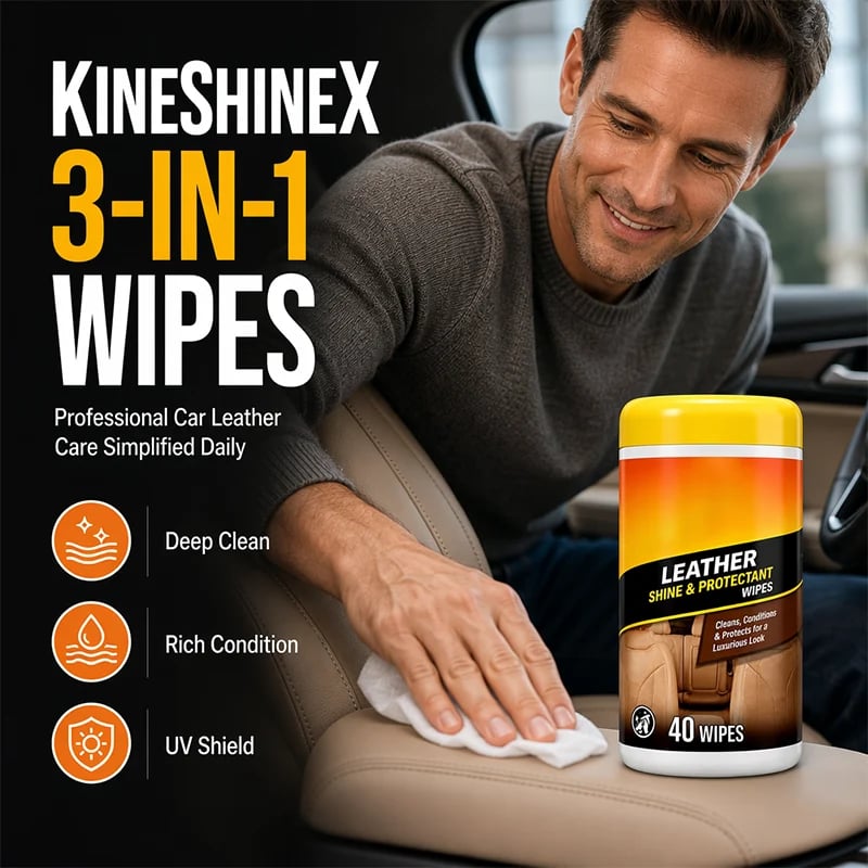 🔥Buy More Save More🔥 3-in-1 Leather Wipes – Clean, Condition & Protect ,Multi-Purpose Car Interior Leather