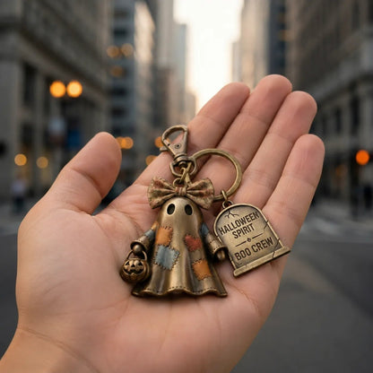🔥Halloween Spirit Boo Crew Ghost Keychain（Finished 3D alloy product）