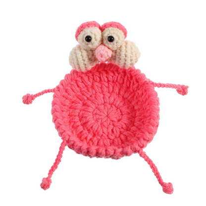 🧶Adorable Animal Knitted Coaster