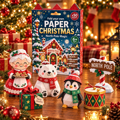 🔥🧘Relaxing & Beginner-Friendly- 3D DIY Paper Christmas(💕Step-by-Step Guide Included)