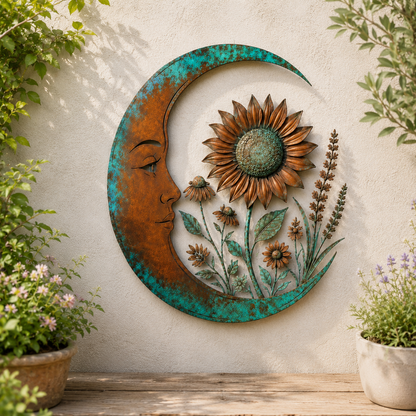 Moon Virgin Mary Garden Wall Decor