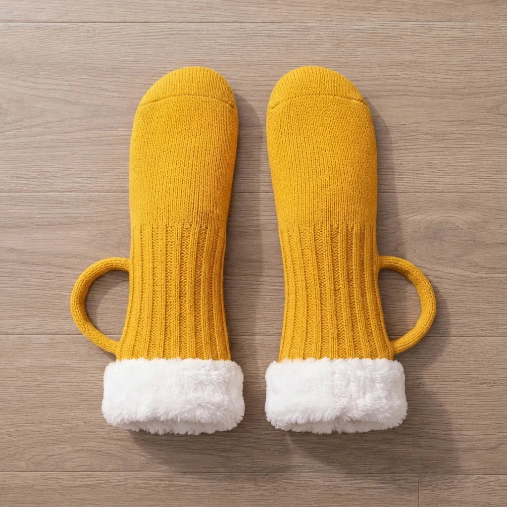 🍺 Medieval  BrewBoot Mug Socks – Soft Warmth for Every Brew
