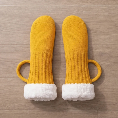 🍺 Medieval  BrewBoot Mug Socks – Soft Warmth for Every Brew