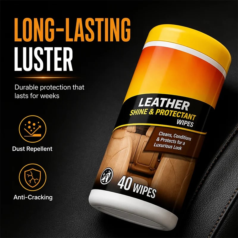 🔥Buy More Save More🔥 3-in-1 Leather Wipes – Clean, Condition & Protect ,Multi-Purpose Car Interior Leather