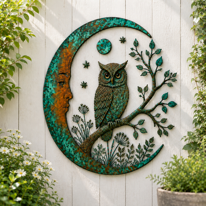 Moon Virgin Mary Garden Wall Decor