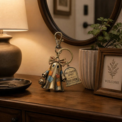 🔥Halloween Spirit Boo Crew Ghost Keychain（Finished 3D alloy product）