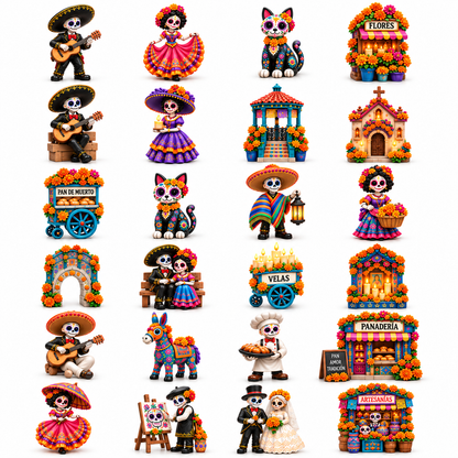 💀🌼 Pueblo del Día de Muertos 2026 – 24-Day Collectible Countdown Calendar 🎉