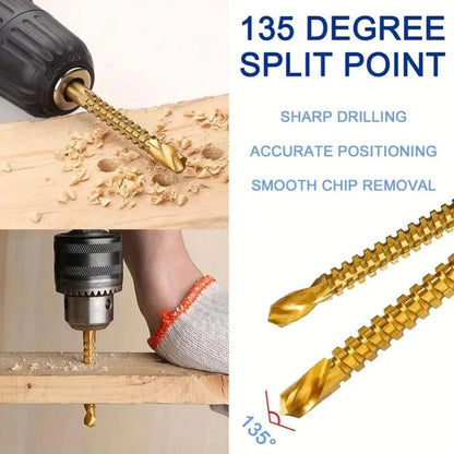 🔩Titanium-Coated Drill Bit Set