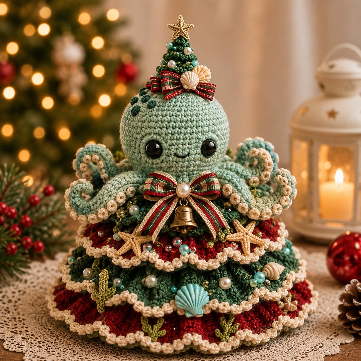 ⏳ Last Day 49% OFF – 🌊 Beginner-Friendly DIY Layered Ocean Christmas Yarn Art Kit Collection | Complete Kit with All Tools & Step-by-Step Guide Included 💕