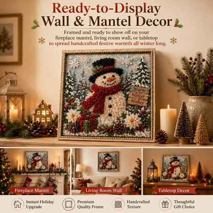 🔥HOT SALE 49% OFF 💥🎄 3D Christmas Fabric Poke Art DIY Craft Kit