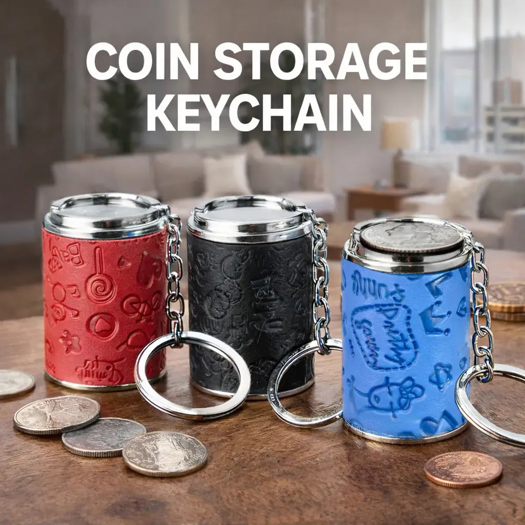 Mini Coin Storage Keychain