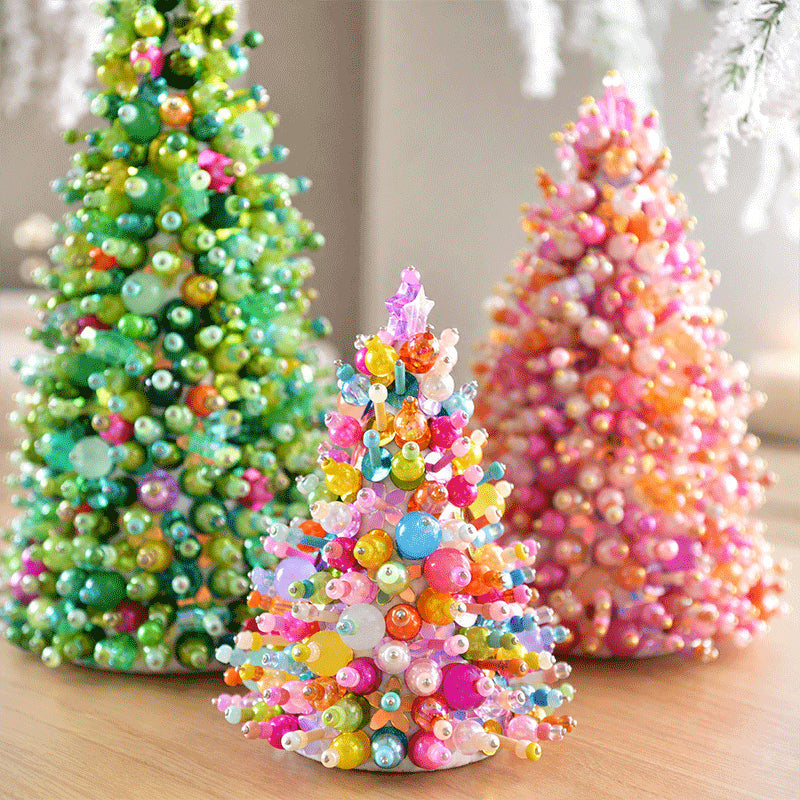 🔥49% Off Last Day - BUY 3 GET 1 FREE🎄 Dreamy Beaded Christmas Tree DIY Kit (📦Buy 3 Free Shipping)
