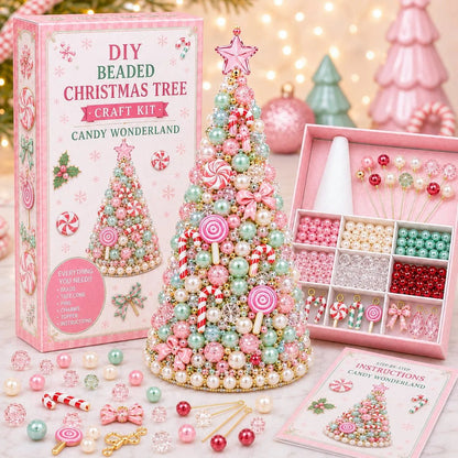 🎄 DIY Beaded Christmas Tree Craft Kit