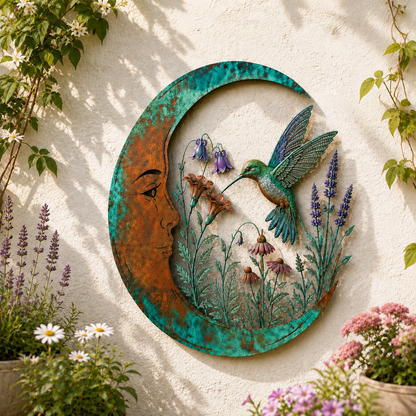Moon Virgin Mary Garden Wall Decor