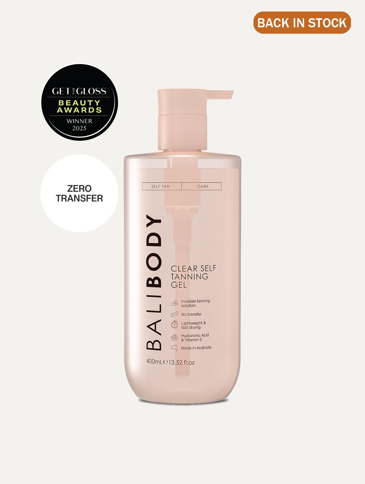 ☀️Summer Sale☀️Clear Self Tanning Gel (400ml/13.52fl.oz) -- Sunless Tanning, Whole Body, Tropical Scent