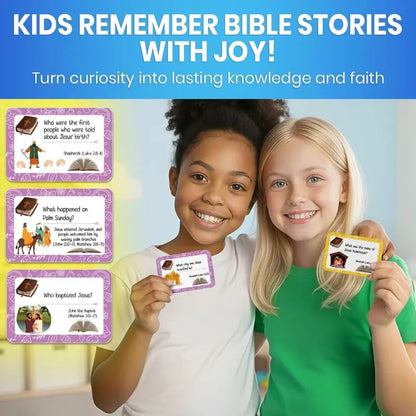 ✝️Bible Trivia Card Game – 300 Questions for Family Fun & Faith Learning (Ages 6+)