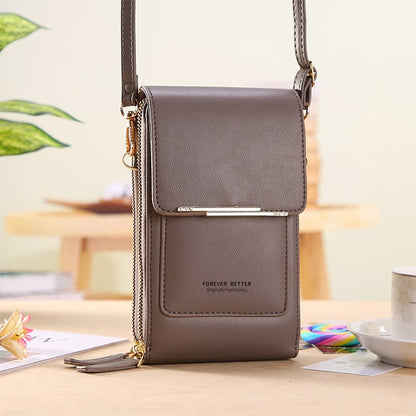 🏆Last Day Promotion：ONLY ￡8.99‼️👜📱 Simple and elegant women's touchscreen crossbody phone wallet