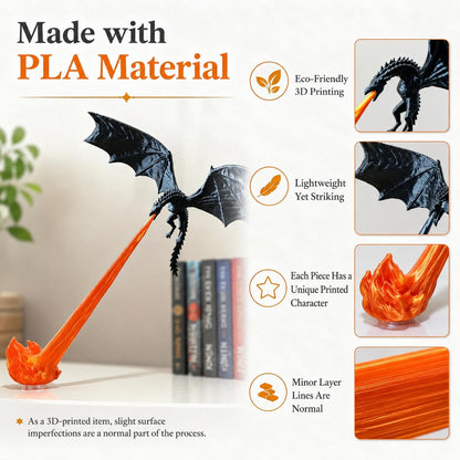 UseFuljoy -🐉 Dragon Flame Book Nook🔥Bookshelf decor gift