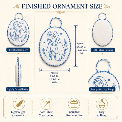 ⏳ Last Day 49% OFF – 🧵Beginner-Friendly DIY Heirloom Oval Embroidery Ornament Kit Collection | Complete Kit with All Tools & Step-by-Step Guide Included 💕