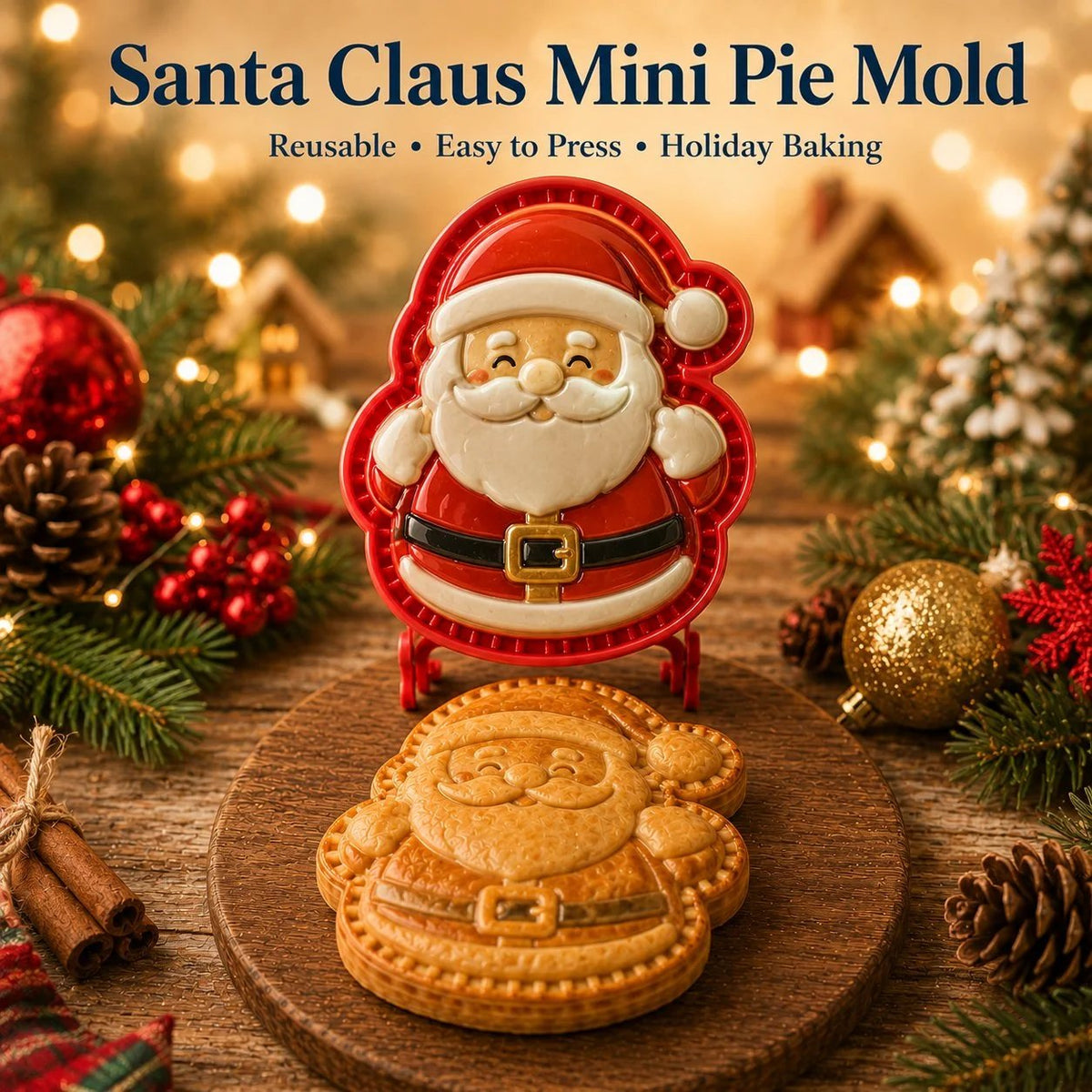 💥ONLY ￡7.99!!!🎁 BUY 1 GET 1 FREE | Christmas Baking Moulds – 8 Festive Designs 🎄