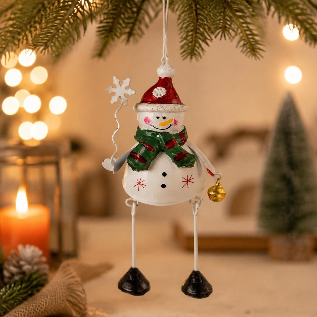 🌲Hot Sale Only ￡12.99!!!✨ Hand-Painted Metal Dangling Leg Christmas Ornaments