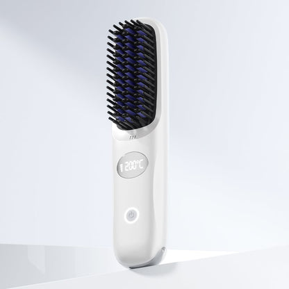 💖2-in-1 Straightening & Curling Cordless Hot Brush