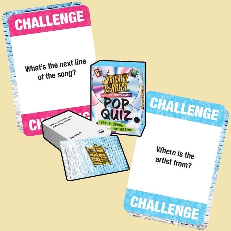 🎶Lyrically Correct Pop Quiz 90s & 2000s Edition Music Trivia Game