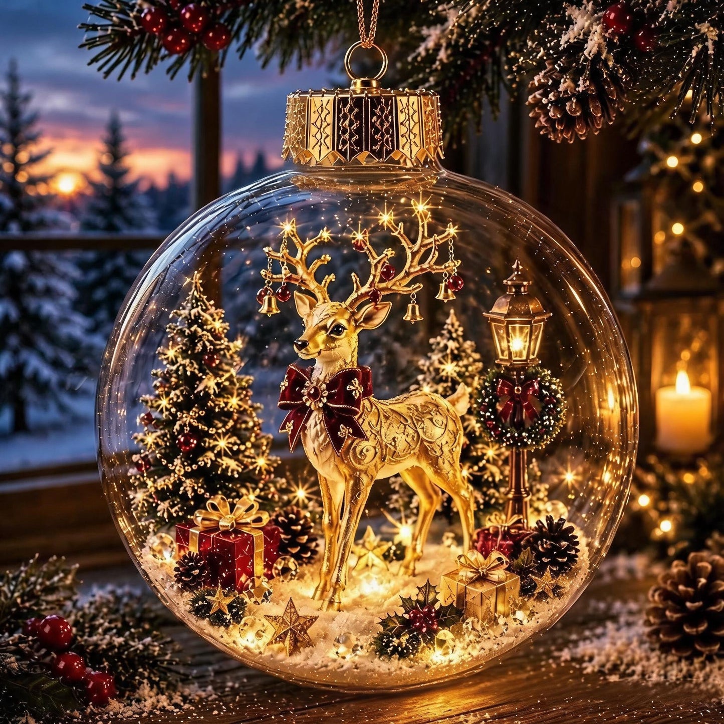 🔥49% OFF - 🎄✨Glowing Christmas Diorama Ornament