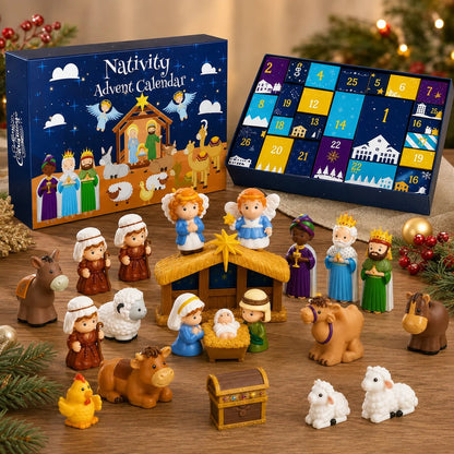 ✝️🙏2026 Nativity Advent Calendar – ✨25-Piece Christmas Story Set for Kids(📦Buy 2 Free Shipping)