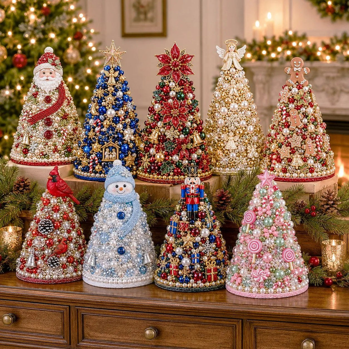 🎄 DIY Beaded Christmas Tree Craft Kit