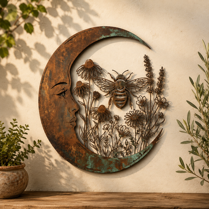 Moon Virgin Mary Garden Wall Decor