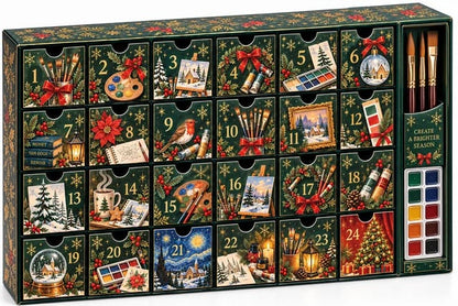 🎄 24 Days of Painting Advent Calendar – Christmas DIY Art Kit 🎨✨