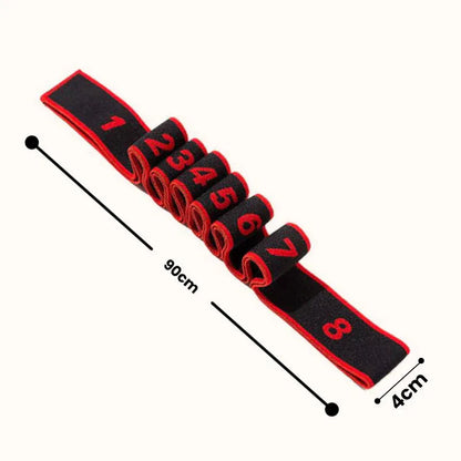🧘‍♀️ 8-Segment Adjustable Resistance Band | Yoga & Stretching Assistant | Relieve Shoulder Stiffness & Boost Flexibility