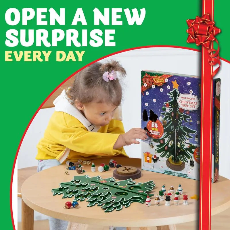 🔥LAST DAY 50% OFF - 🎄🎁 24-Day Christmas Tree Advent Calendar – Daily Ornament Surprises for Kids & Holiday Family Fun