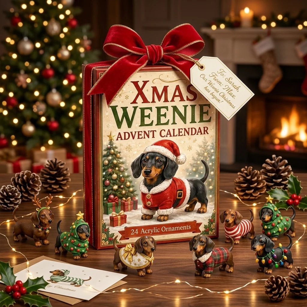 🏆Limited Time Sale 49% OFF 🎄🐾2026 Christmas Dachshund Advent Calendar
