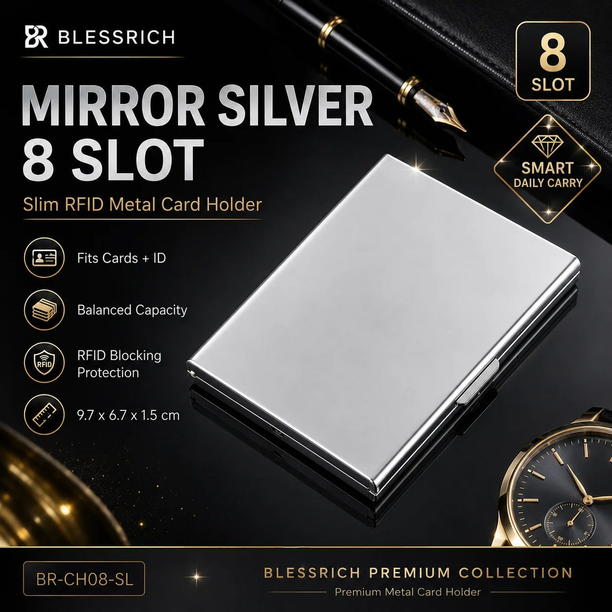 RFID Blocking Metal Card Holder