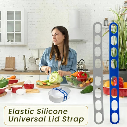 Universal Silicone Lid Securing Straps (3-Pack)