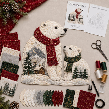 🔥Last Day 49% OFF - 🎄🎅Christmas Woodland Wildlife DIY Patchwork Kit – ✨Create a Festive Handmade Keepsake (📦Buy 2 Free Shipping)