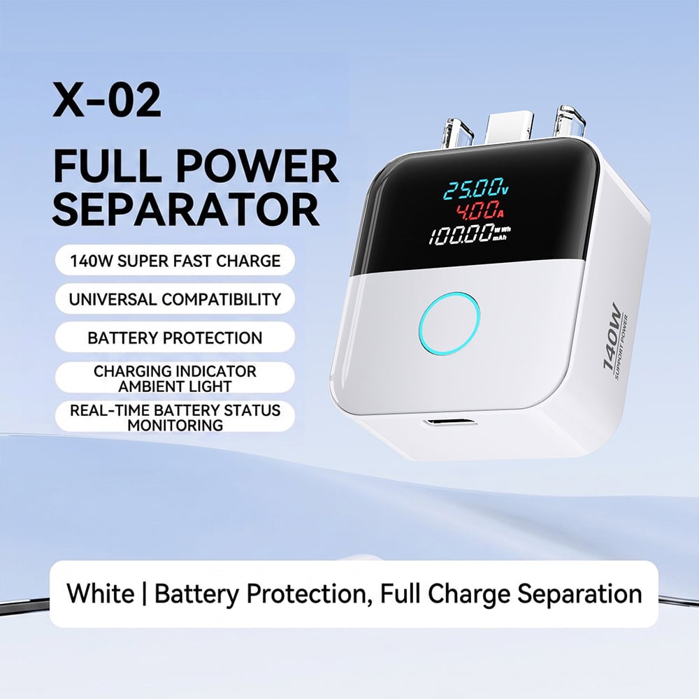 🔥HOT SALE 49% OFF🔋🔌140W Type-C Physical-Disconnect Battery Guard – Smart Auto Power Cut-Off ⚡📱