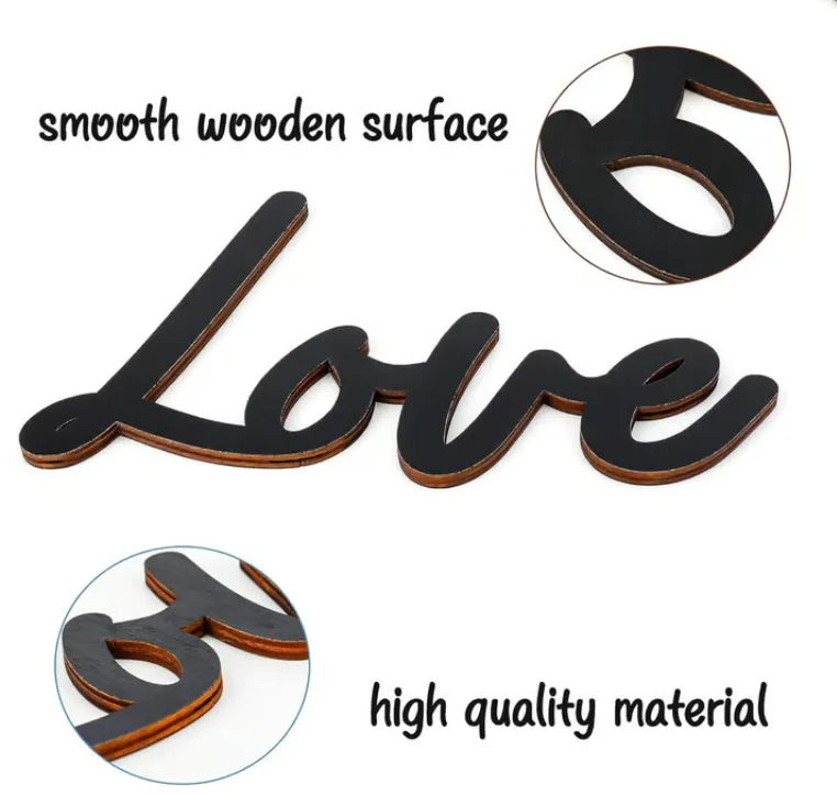 Wooden Wall Hanging Sign Decoration - No Wall Damage
