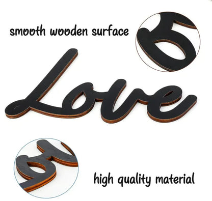 Wooden Wall Hanging Sign Decoration - No Wall Damage