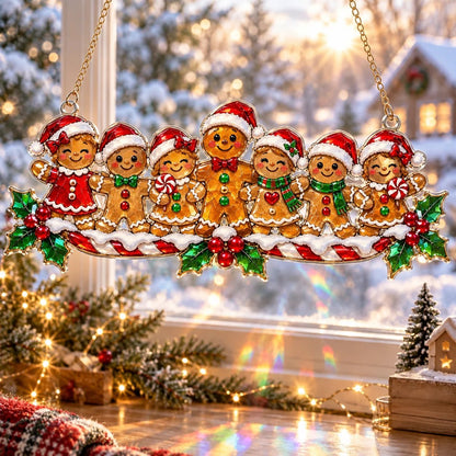 ✨ Whimsical Winter Suncatchers(11 types) | Shatterproof "Stained-Glass" Window Hangings 🎄