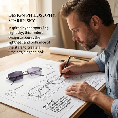 【Co-Created by Designers】Gypsophila Smart Zoom and Color-Changing Reading Glasses, Auto Focus Distance Near Progressive Multi-focus HD Vision