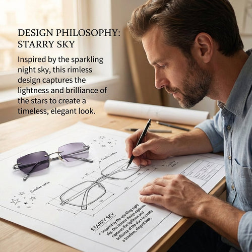 【Co-Created by Designers】Gypsophila Smart Zoom and Color-Changing Reading Glasses, Auto Focus Distance Near Progressive Multi-focus HD Vision