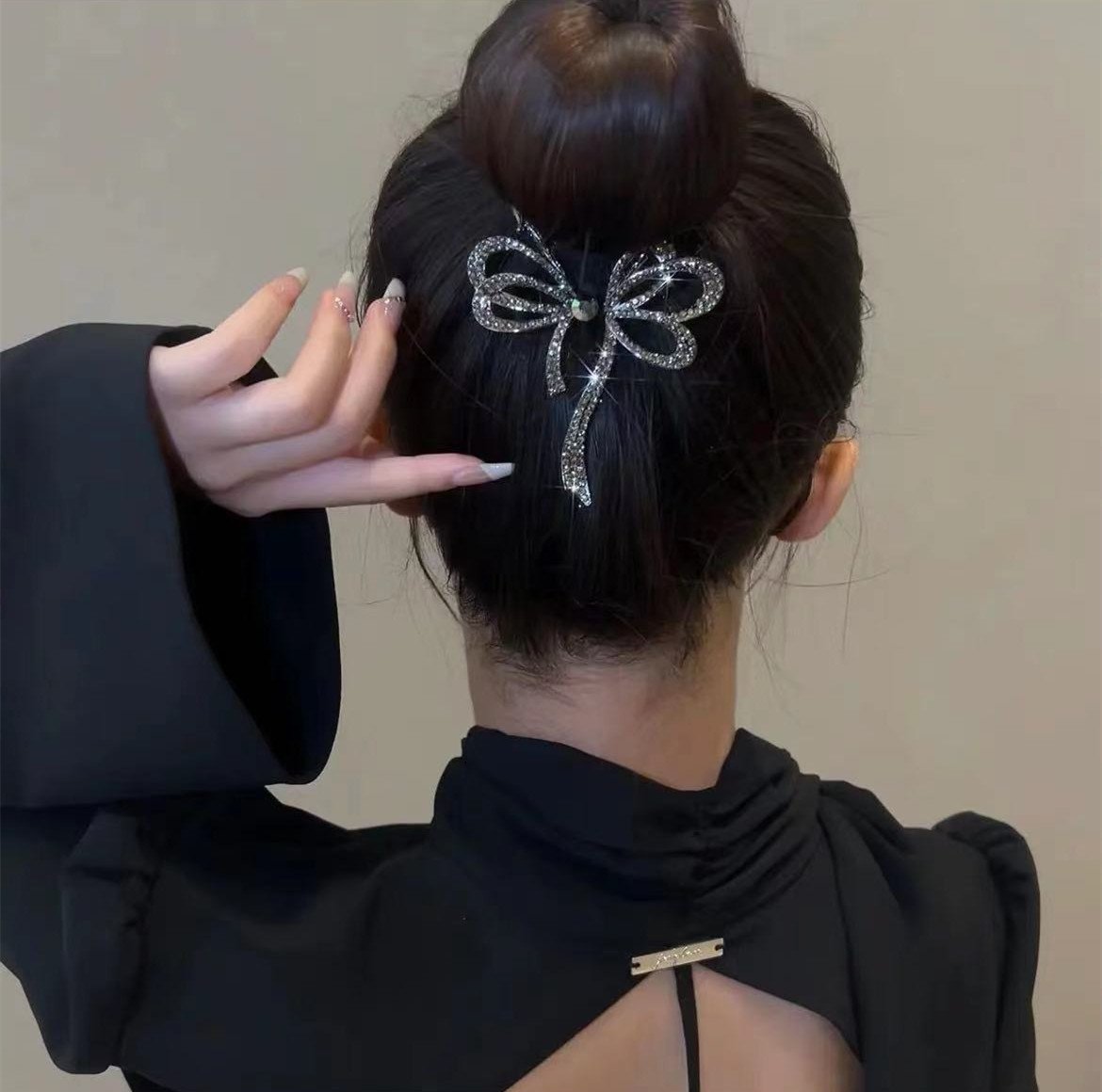 🔥Bow light luxury premium feeling hairpin🎀