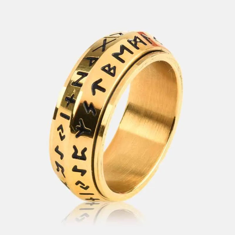 ⚔️Viking Rune Rotating Ring💍