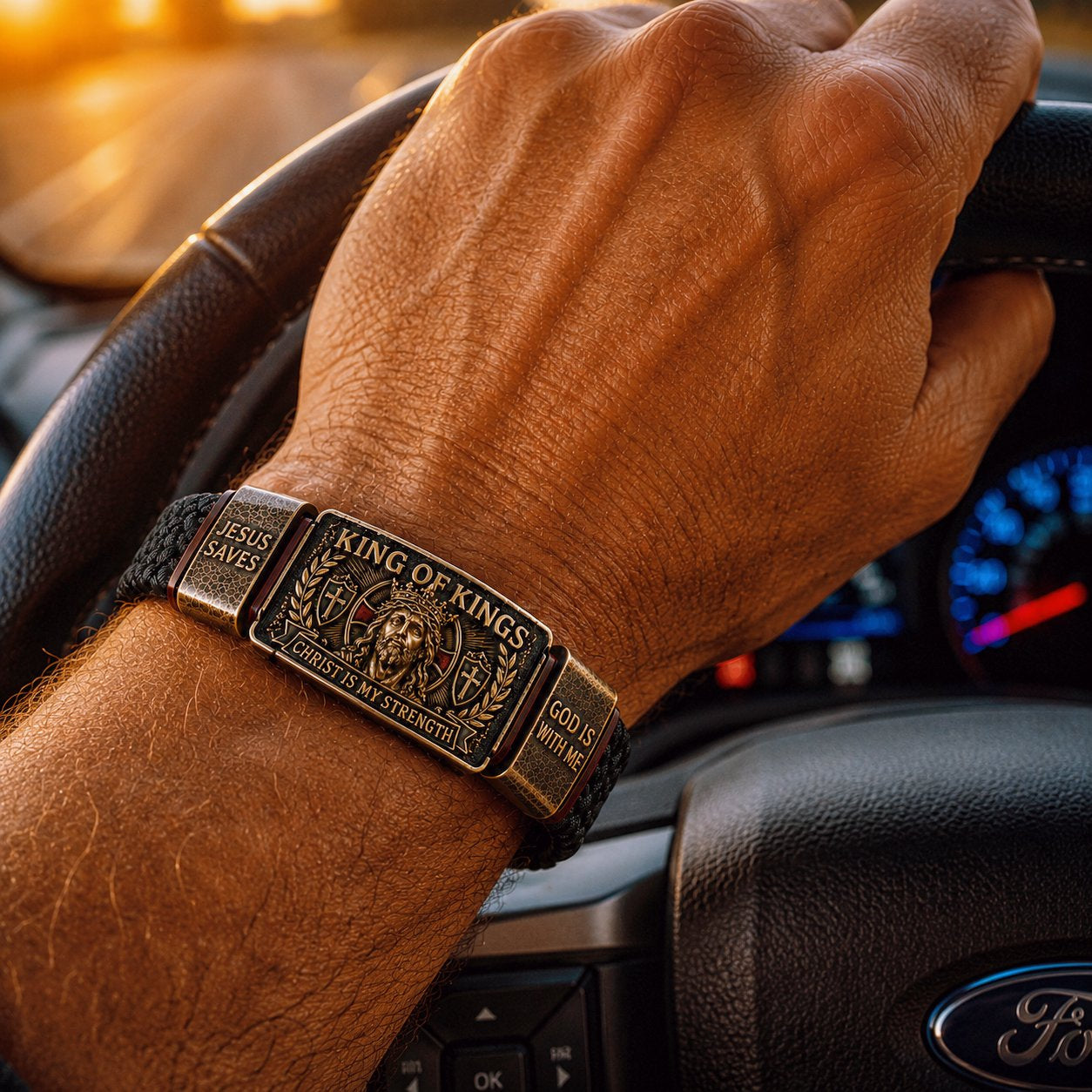✝️ The Ultimate Father's Day Tribute: King of Kings Faith Bracelet — Wear Your Belief with Pride (49% OFF Today🔥)